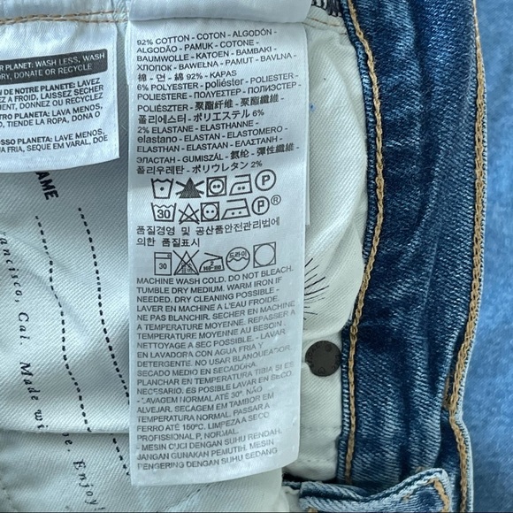 Levi’s SLIVER HIGH RISE SKINNY JEANS Stretch denim Ankle Length Size 25 x 30 - Picture 11 of 15